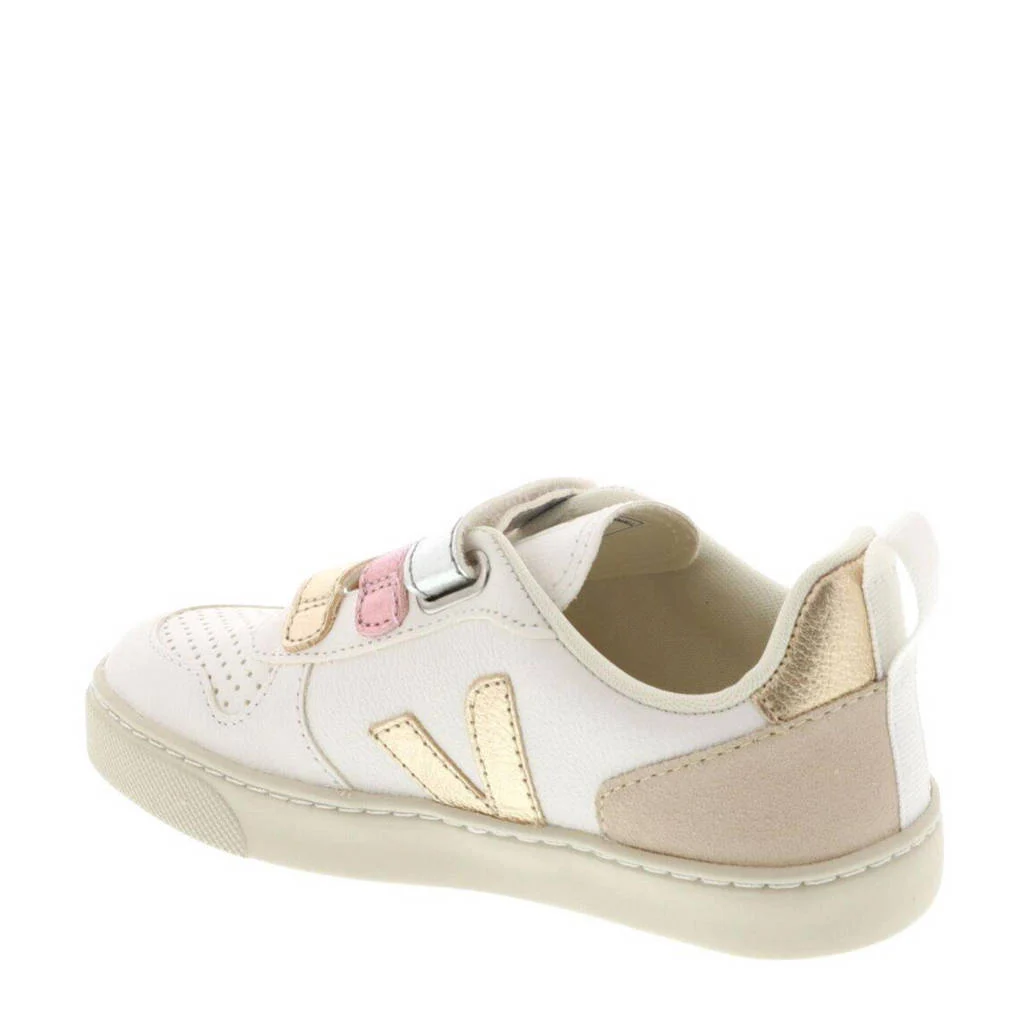 Veja leren sneakers wit/goud/roze