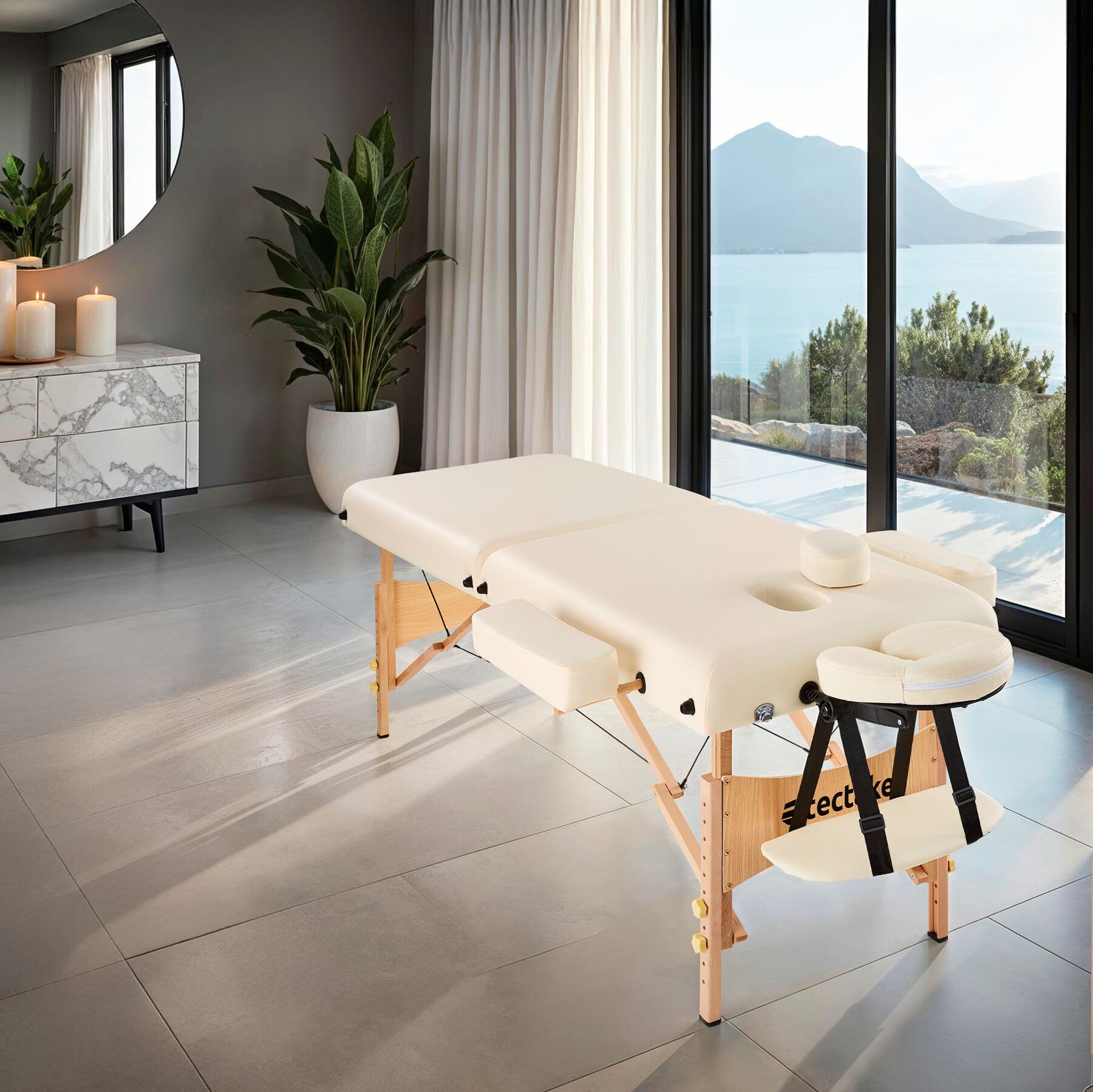 2 Zonen Massageliege-Set Suman