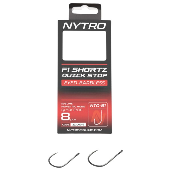 Bas de ligne Nytro NTO-B1 Sans ardillon Courts Arrêt rapide 7.5cm (8 pièces)