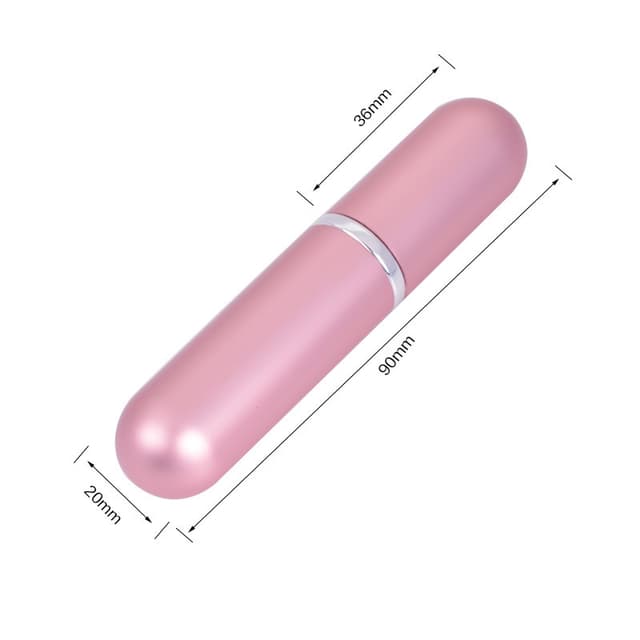 Mini refill sprayflaske til parfume 6 ml Sølv