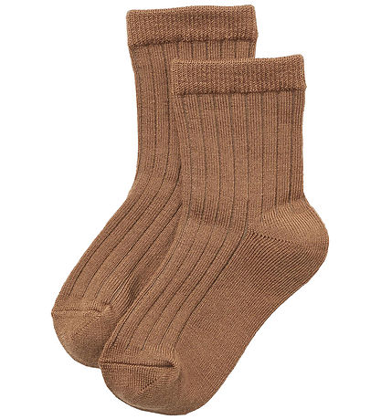 Wheat Strømper - 2-pak - Uld - Rib - Navy
