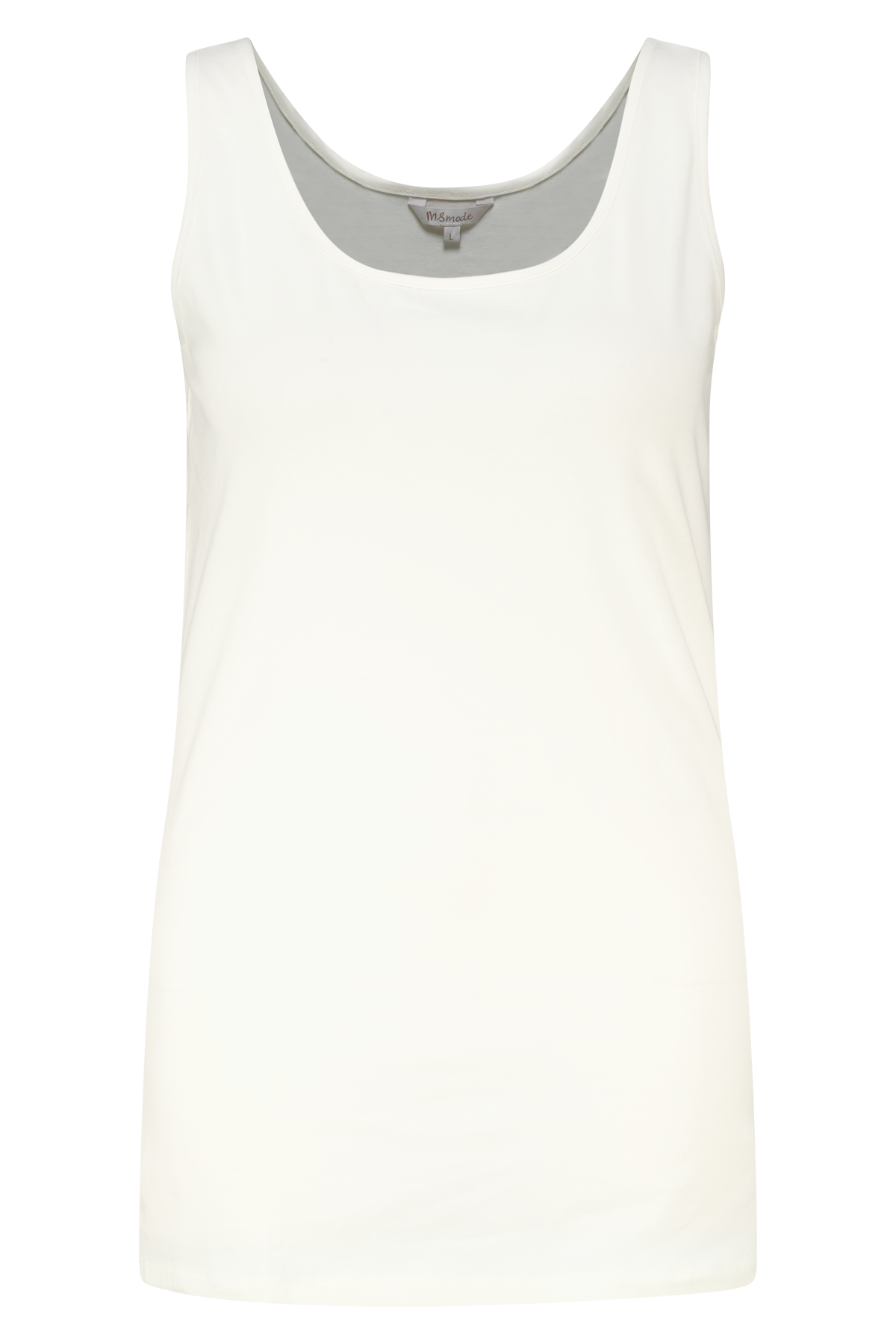 Katoenen singlet Cream