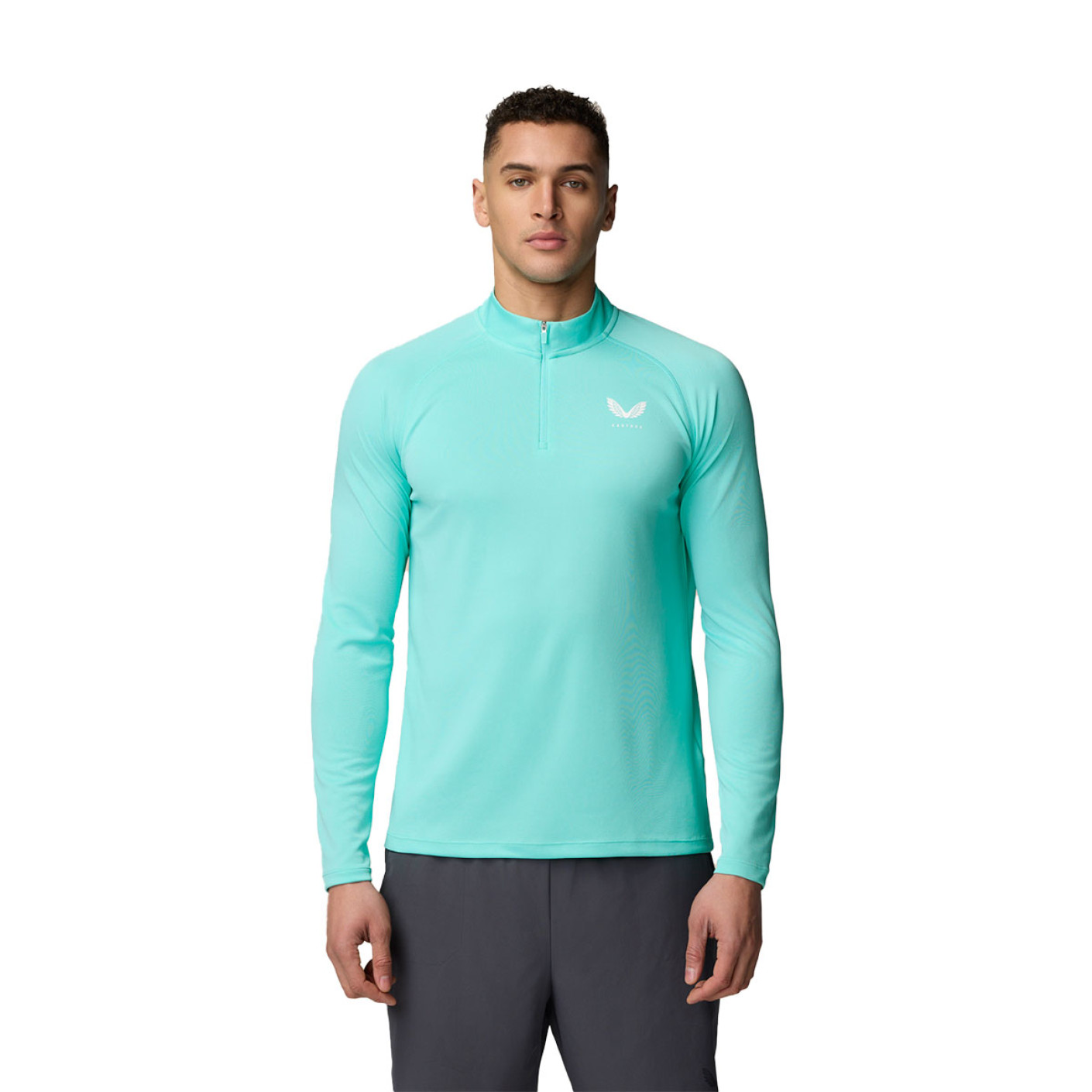 Castore Adapt Trainingstrui 1/4-Zip Lichtblauw Wit