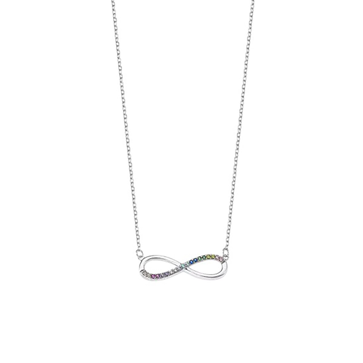Collier Lotus Silver Infini Multicolore