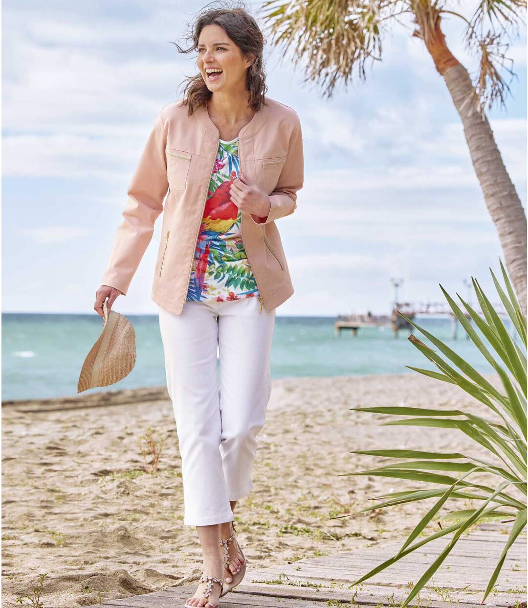 Pantalon 7/8e en Coton Stretch