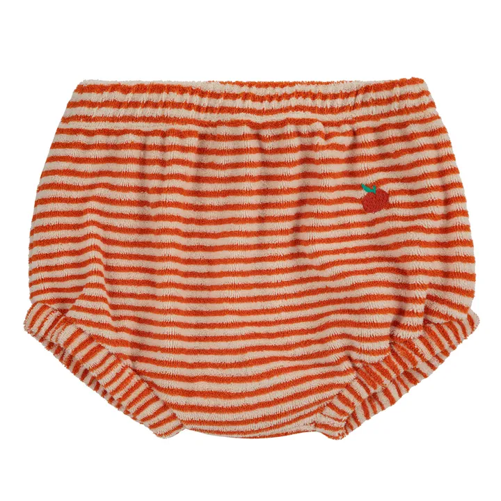 Bobo Choses Bloomer Coton Bio Eponge Rayé | Orange