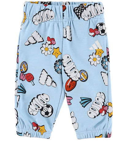 adidas Performance Sweatset - I Fun AOP JOG - ROYBLU/White