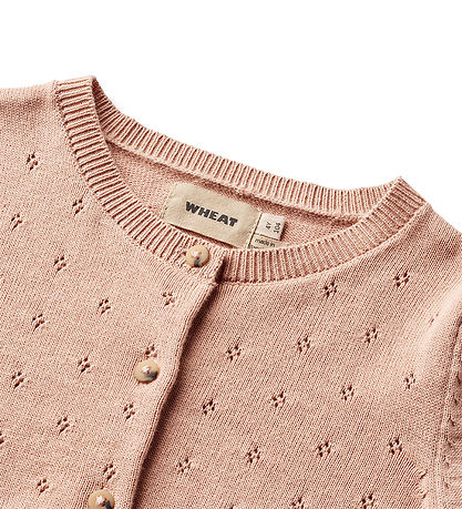 Wheat Cardigan - Strik - Maia - Moonlight Rose m. Hulm?nster