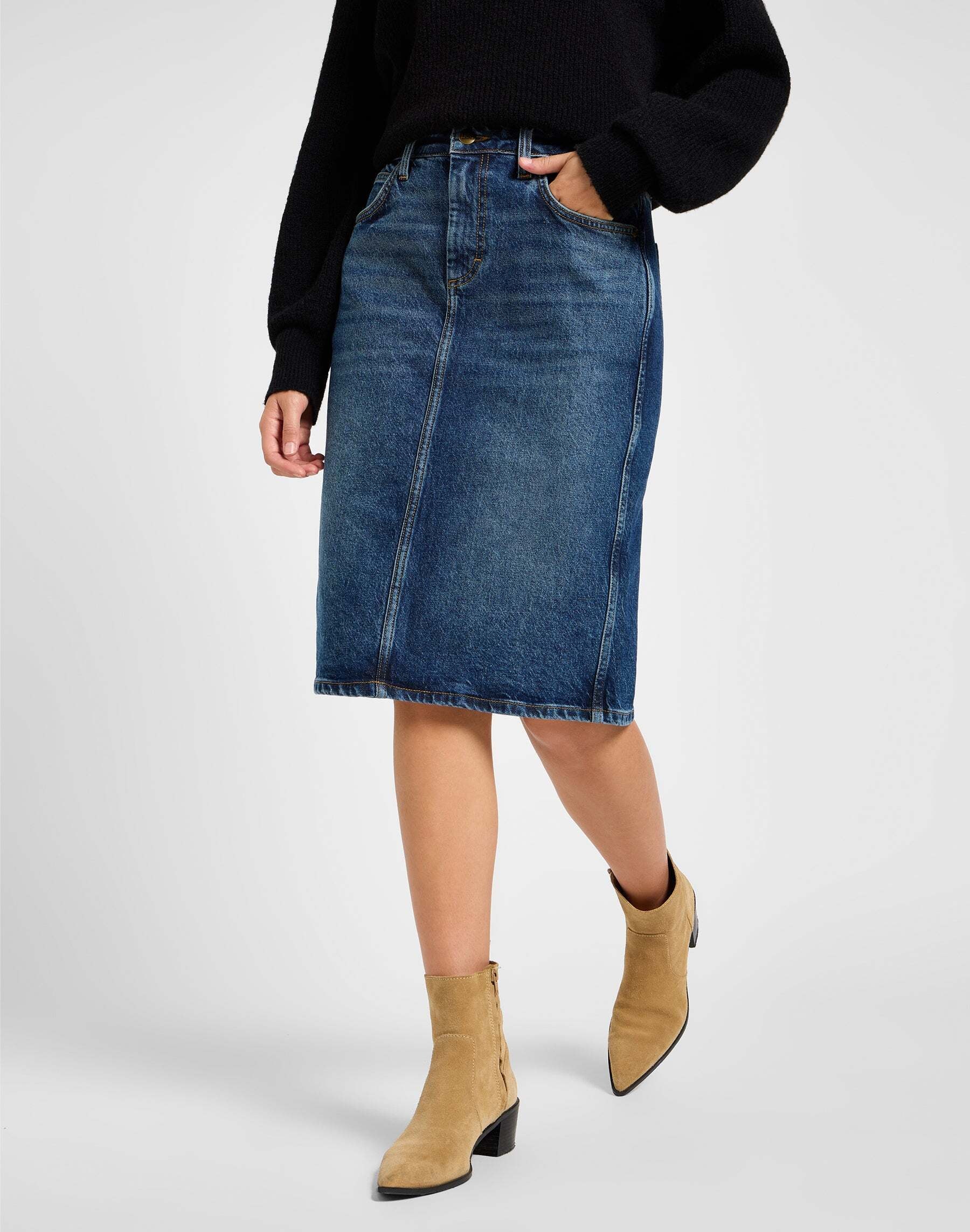 Lee® Jeansrock »Lee Jeansrock Midi Skirt«