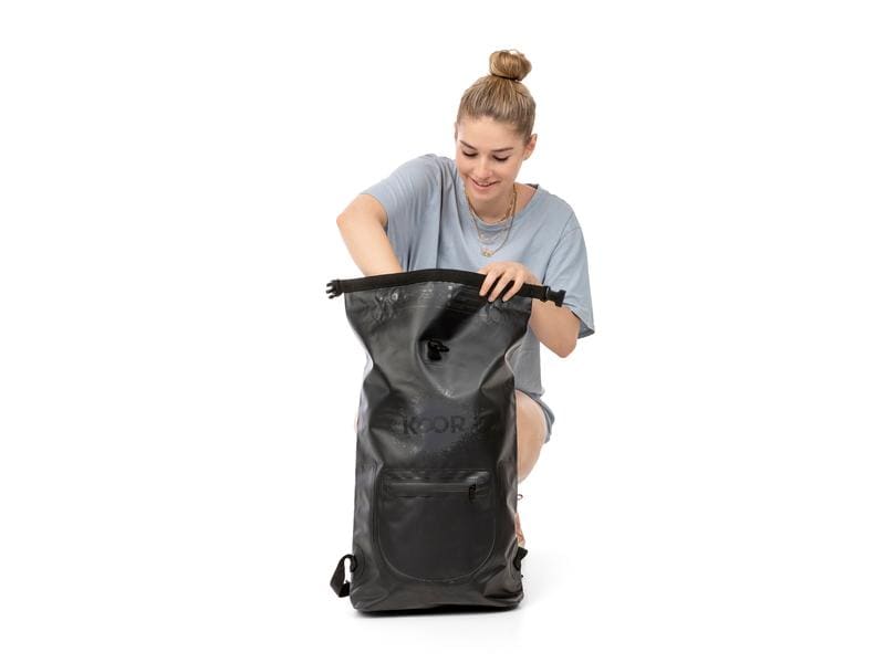 KOOR Dry Bag Nieera Schwarz 20 l Wasserdichter Schwimmsack
