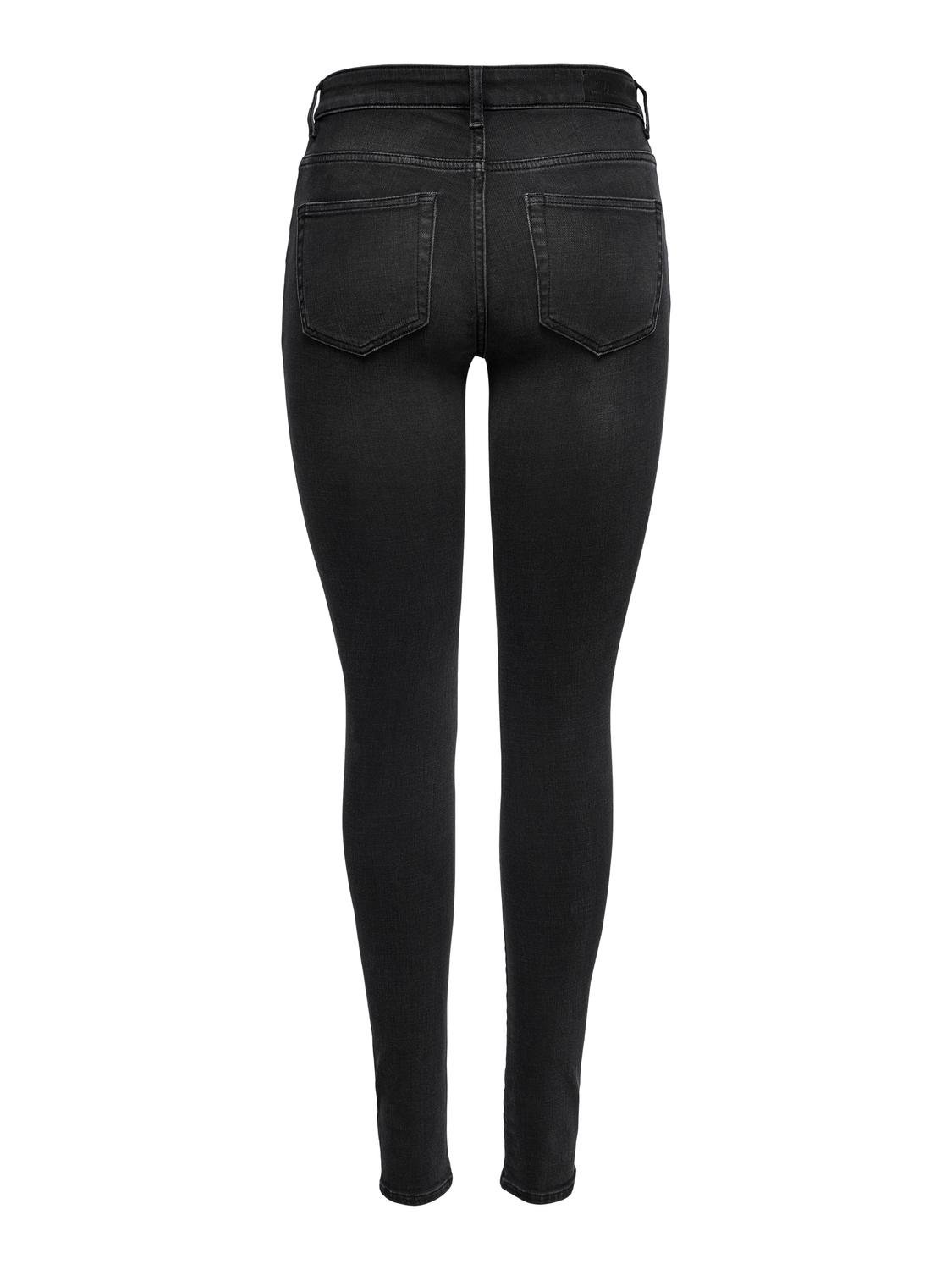 ONLANNE Mittlere Taille Skinny Fit Jeans Black