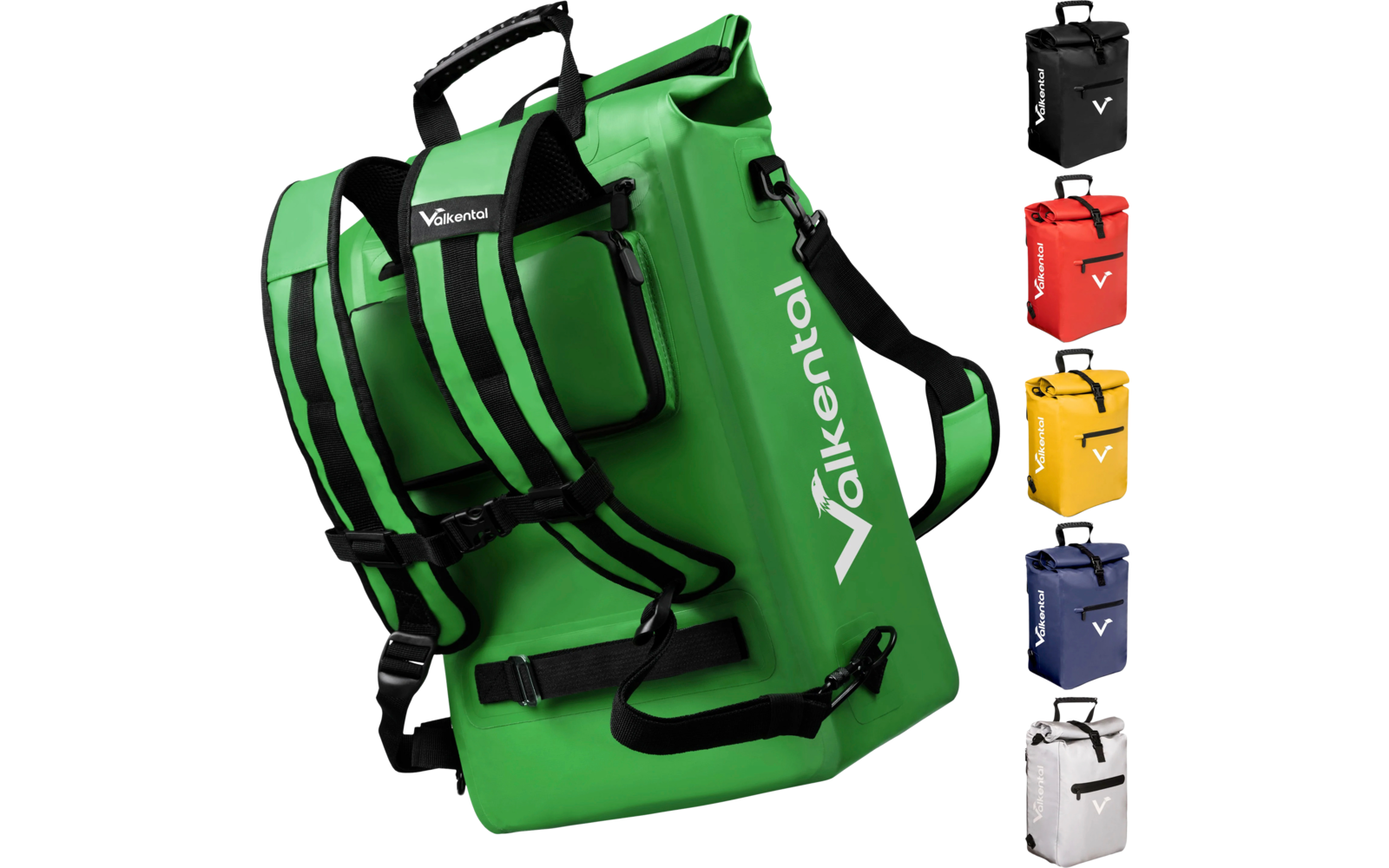 Valkental ValkOne 3-in-1 Fahrradtasche 25 Liter grün