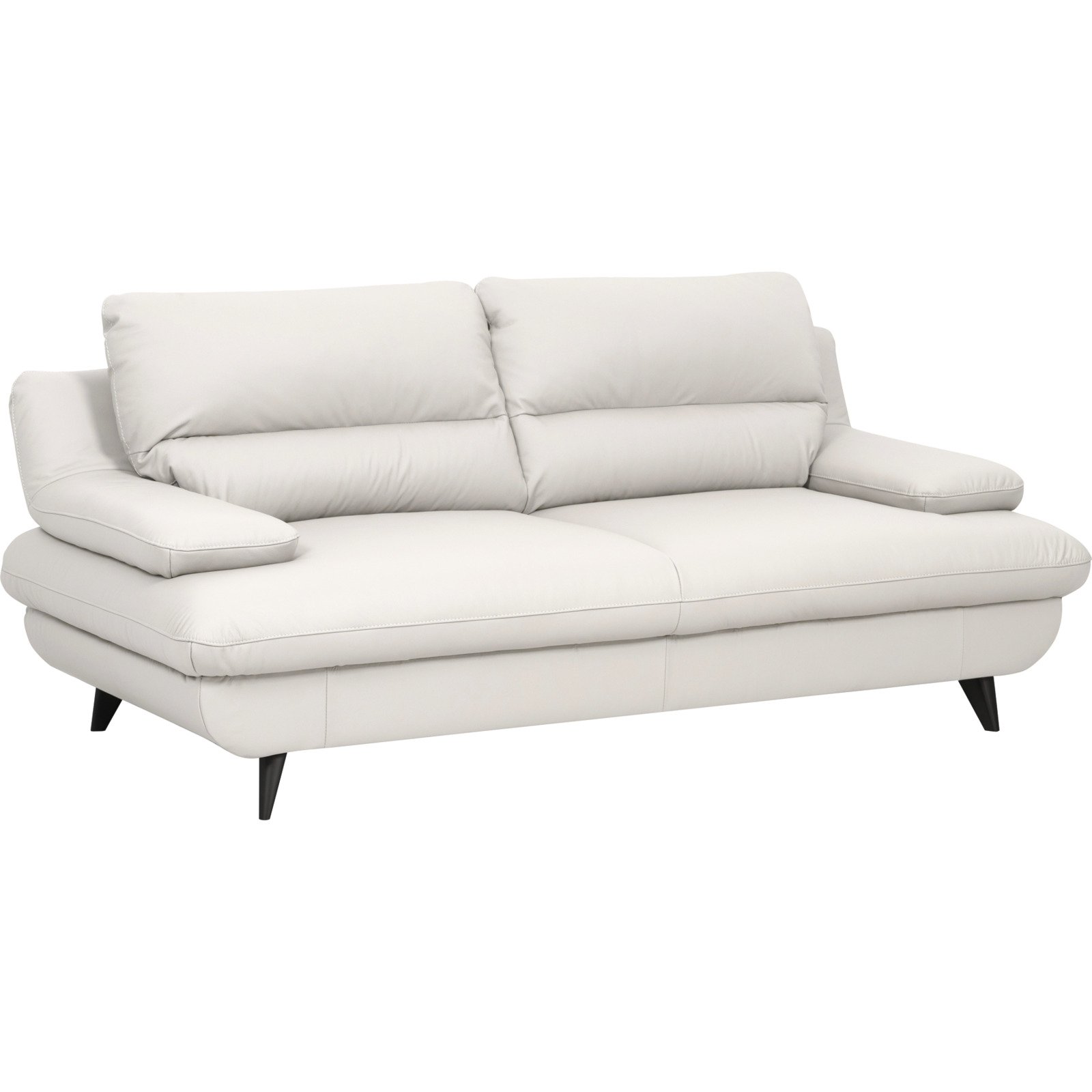 2.5er-Sofa Pike Leder bianco