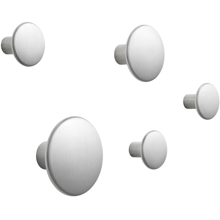 Muuto The Dots Metal haak set van 5 Brass