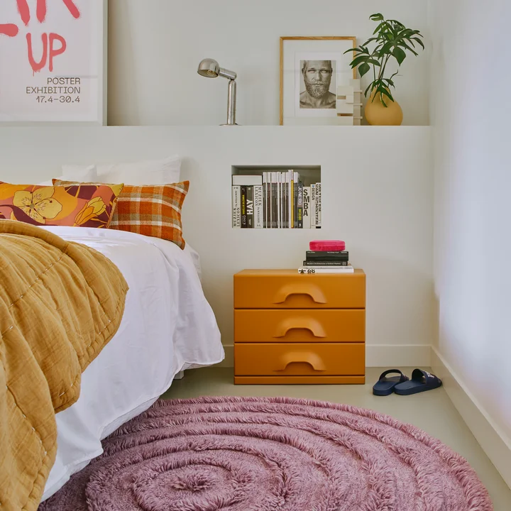 HKliving - Kommode mit 2 Schubladen, blush