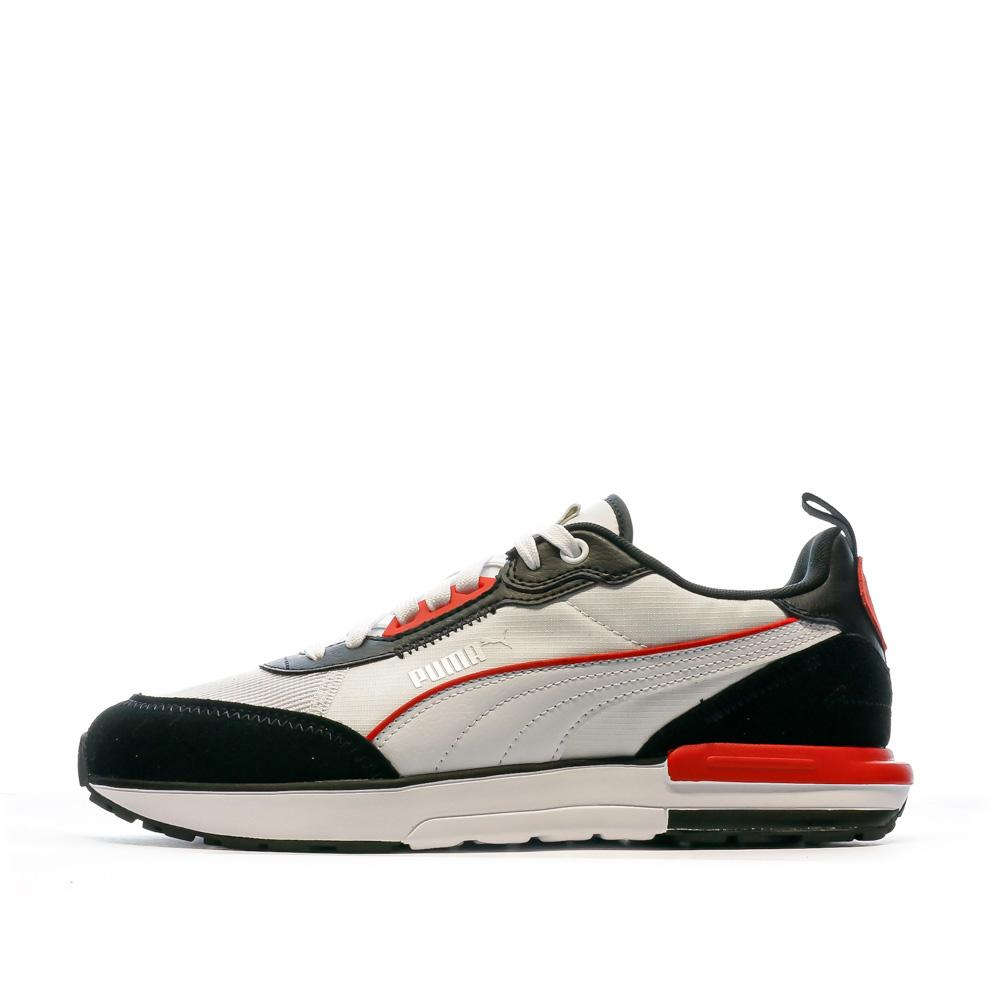 Puma Baskets Blanches/Rouge Homme Puma Puma R22