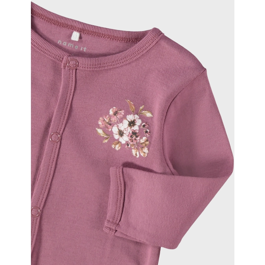 name it Schlafoverall 2er Pack Rose Wine Flower