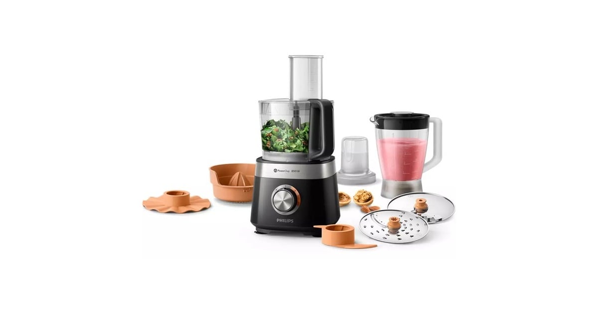 PhilipsViva Collection Compacte keukenmachine HR7530/10  (Zwart, 850 Watt)