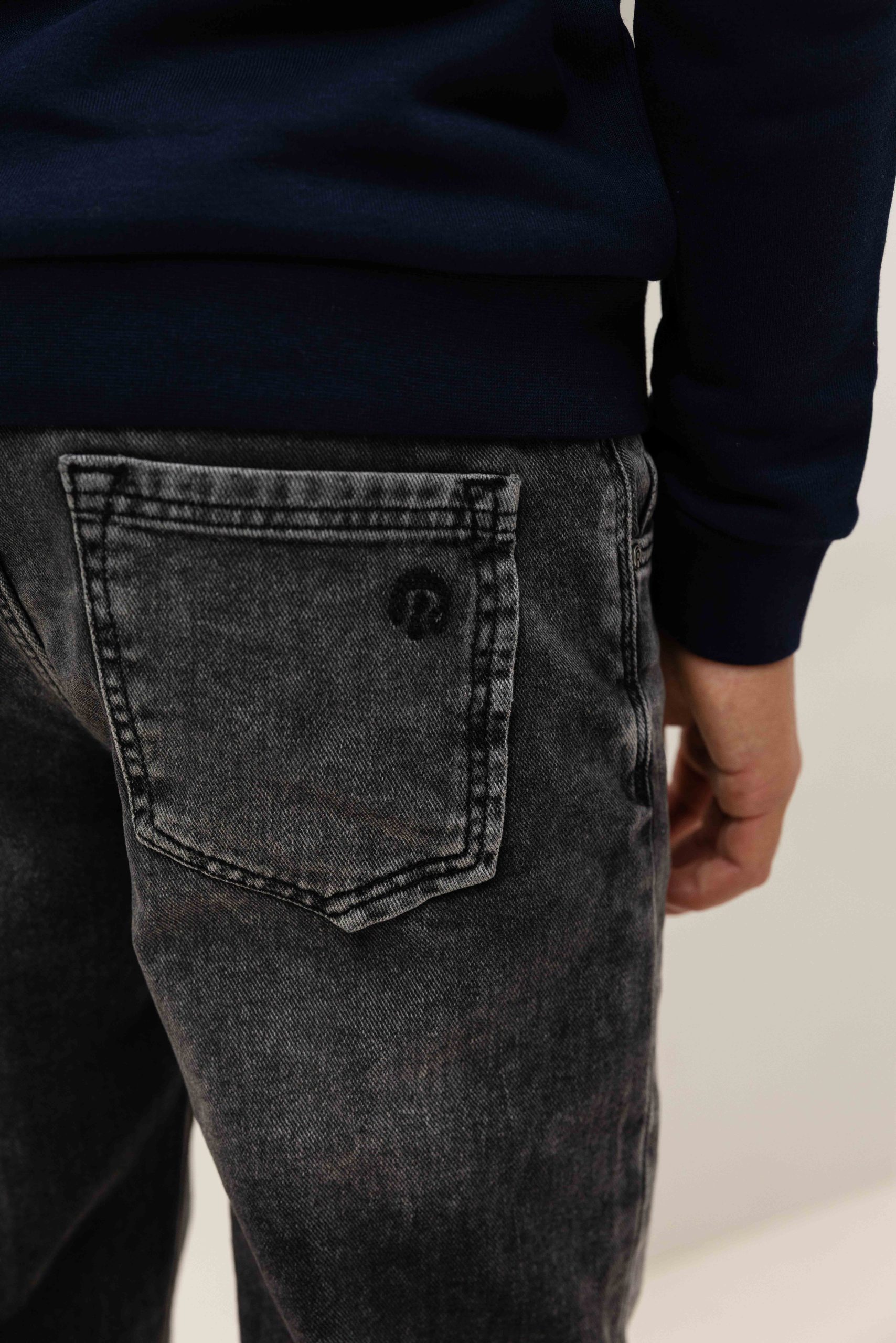 Raizzed Denver Straight Jeans Kids Donkergrijs
