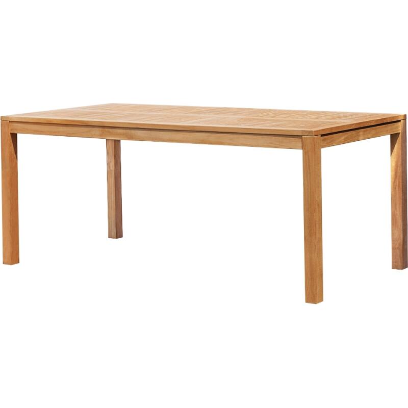 Table de jardin Teo en teck massif 180 x 90 cm