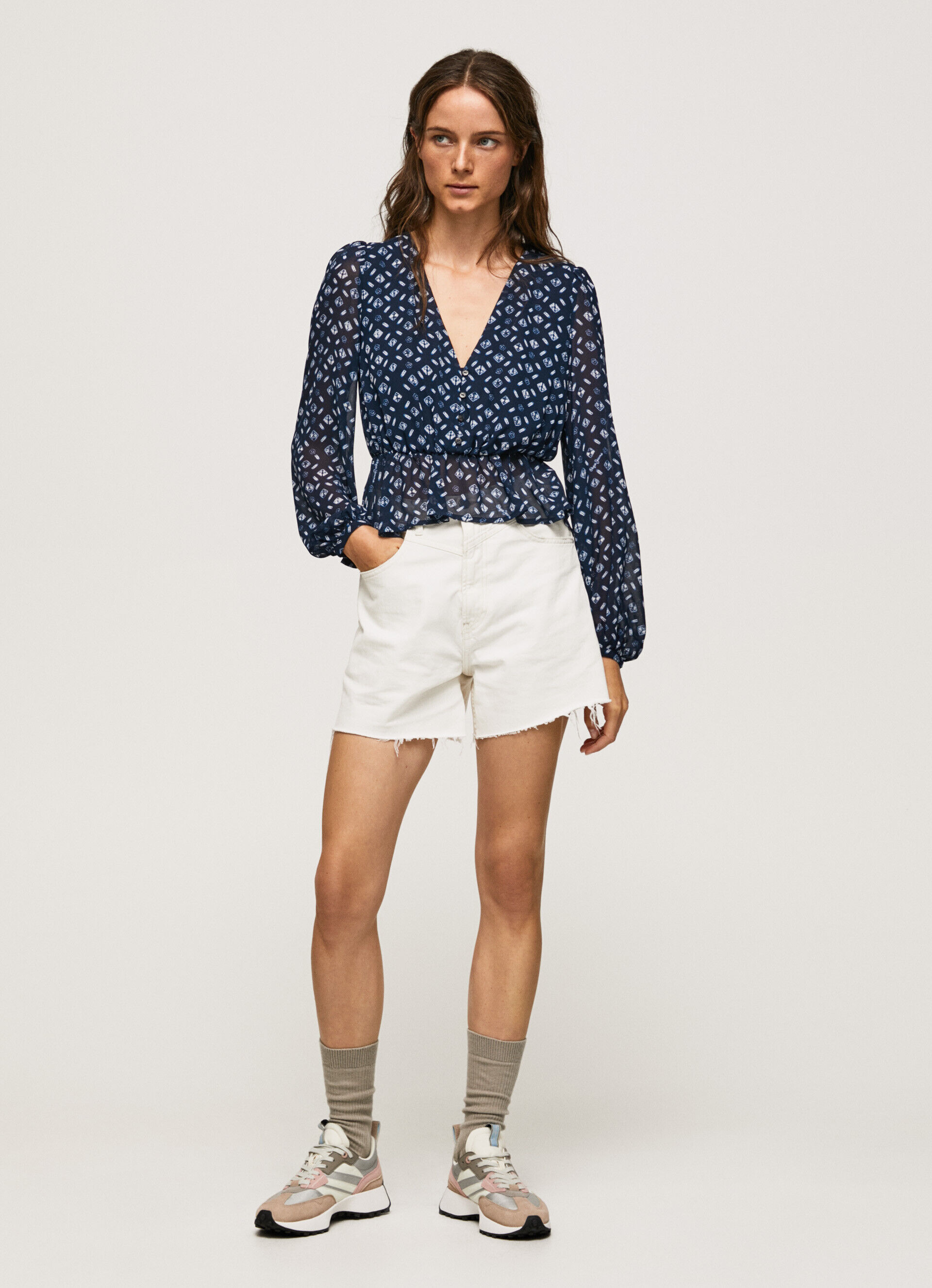 TOP FIT CROPPED CUELLO PICO - multi