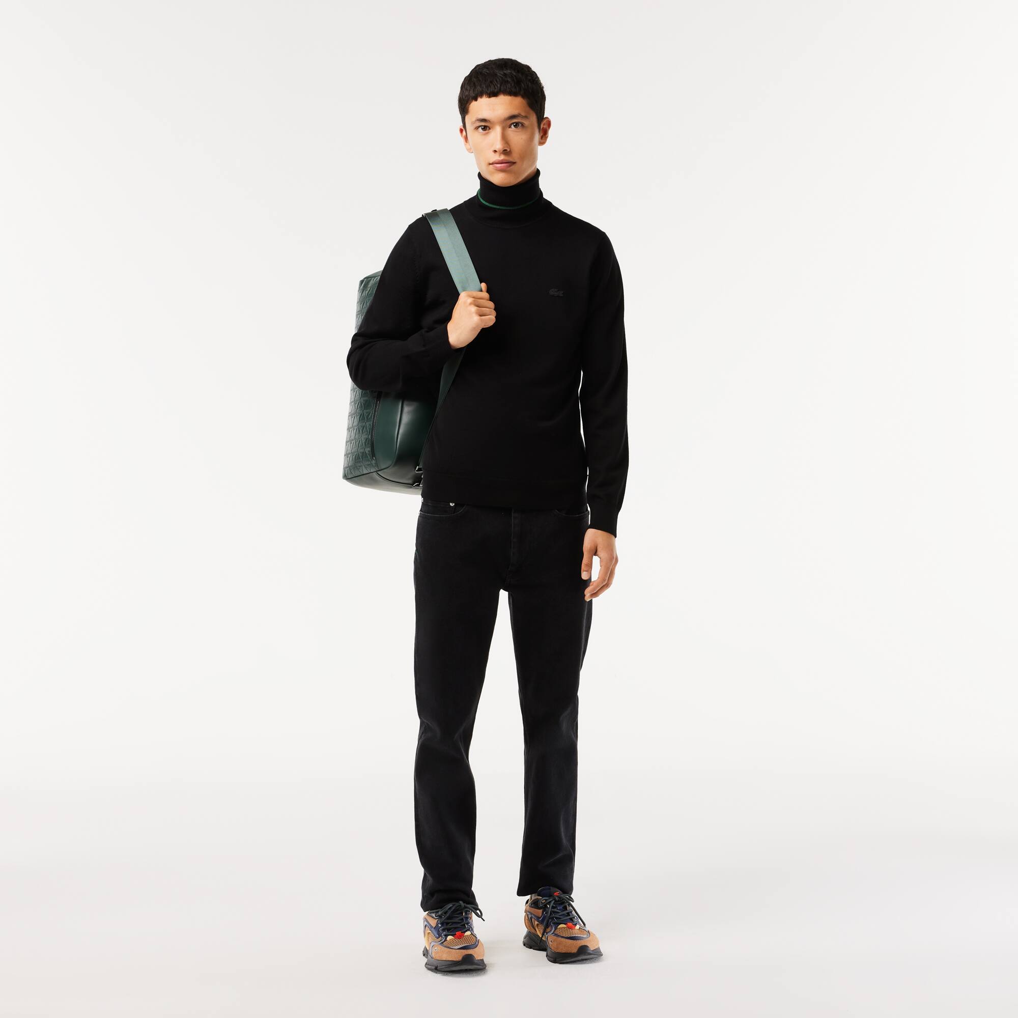 Weekendtasche mit Monogramm-Aufdruck Taschen - Grün - Lacoste - Herren
