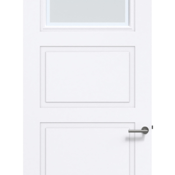 Arne & Bodil binnendeur ABT310 mat glas met blanke rand - extra wit afgelakt