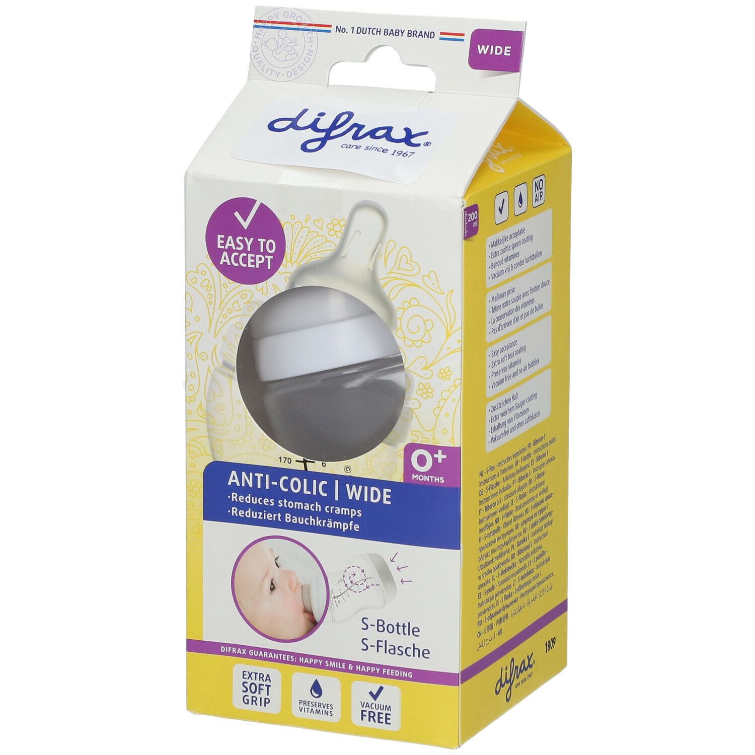 difrax® Flasche S Anti-Kolik