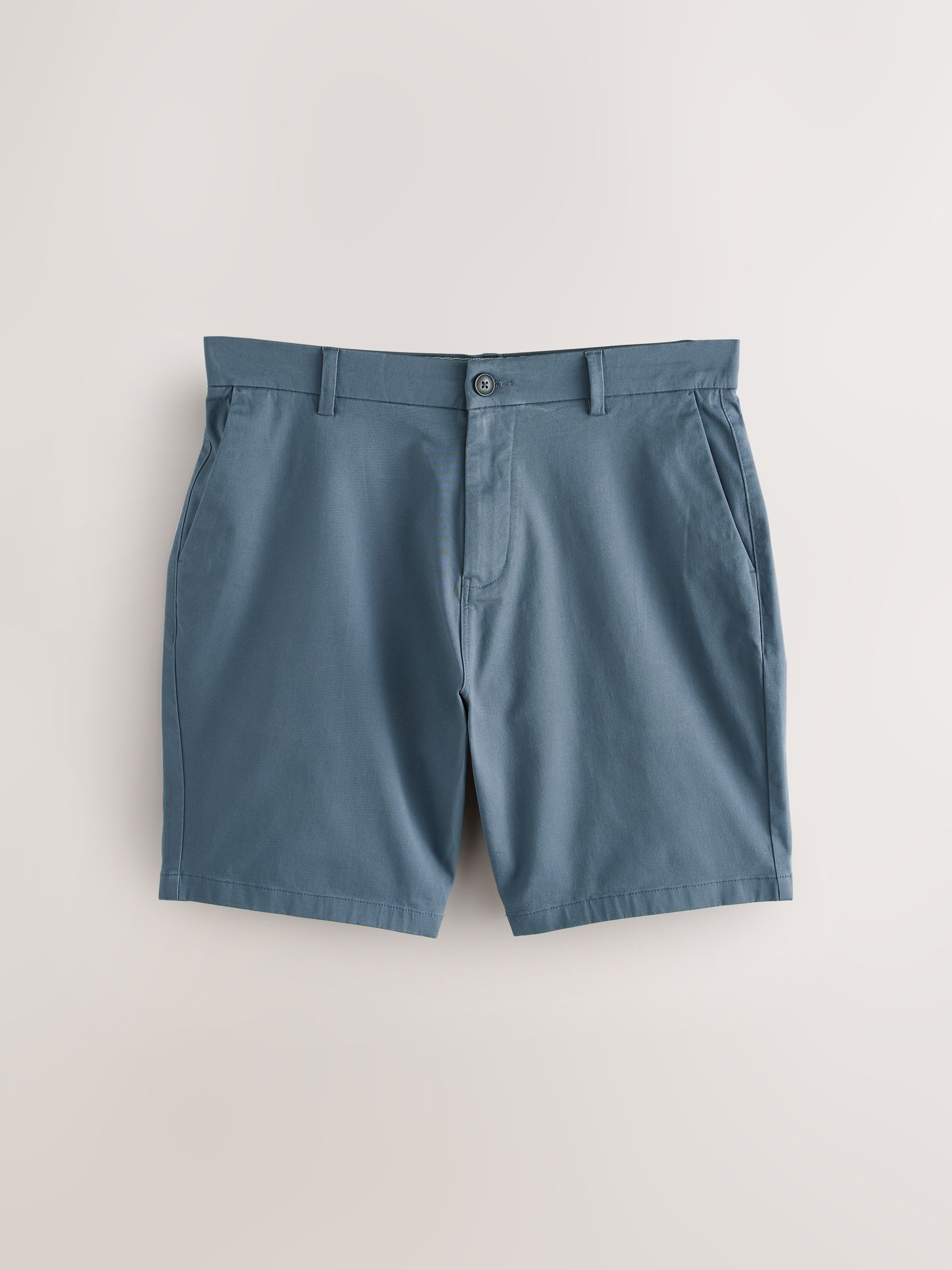Blauw/grijs - Straight fit - Set van 2 chinoshorts met stretch