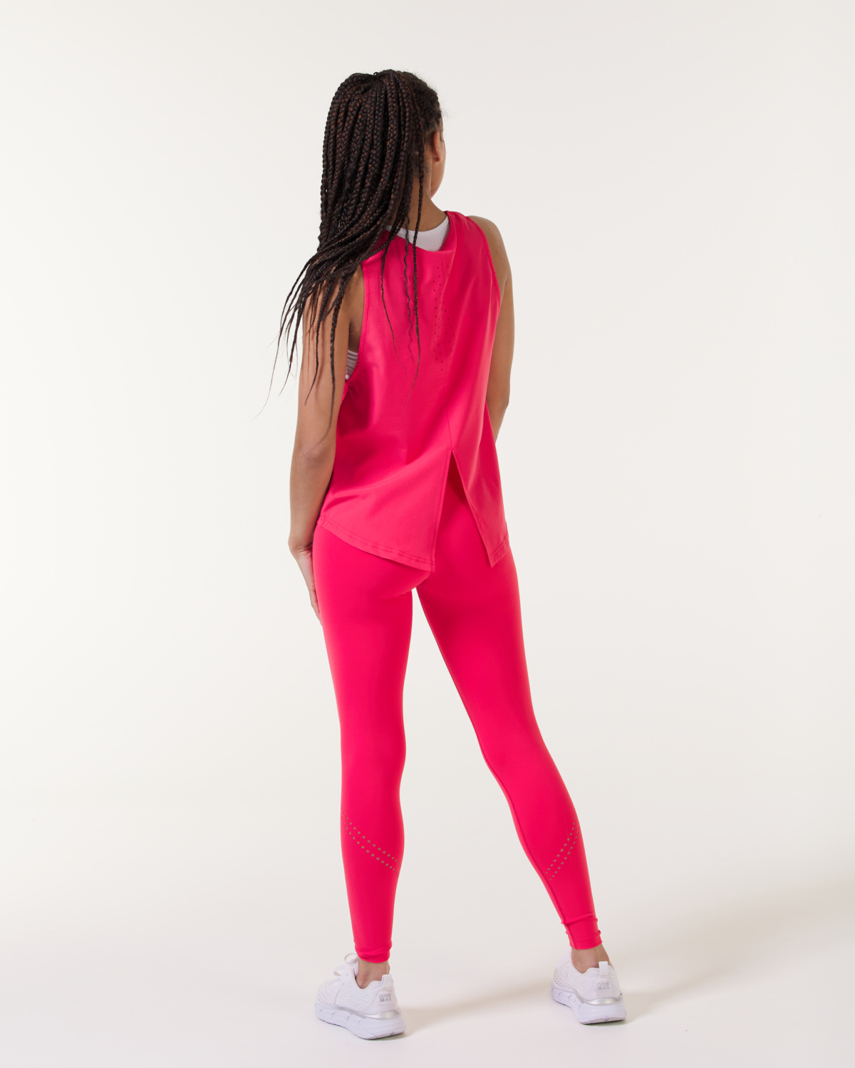 LEVITY Breeze Lasercut Tank Red Geranium