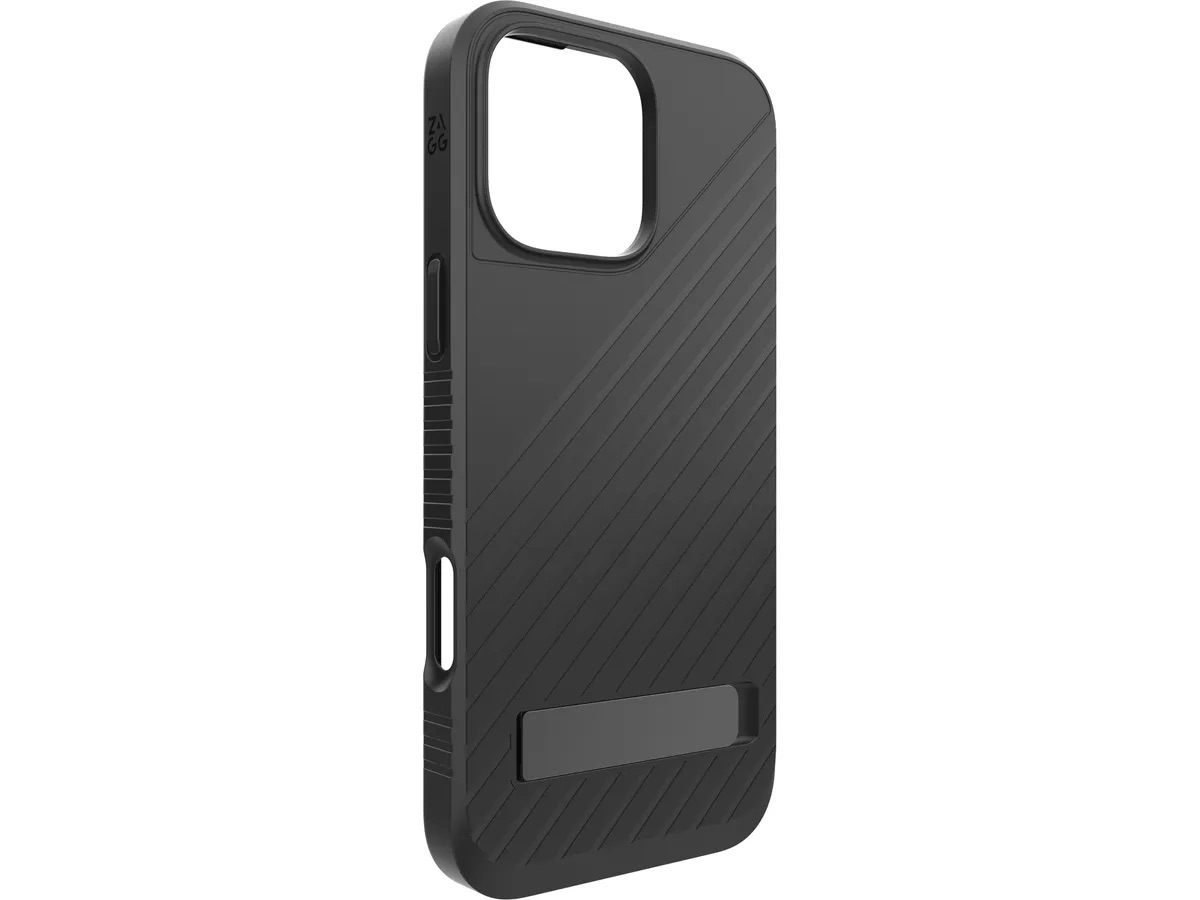 iPhone 16 Pro MagSafe Gummi Case Hülle Denali Snap KS mit Aufstellfunktion Recycled (702315252) - Schwarz