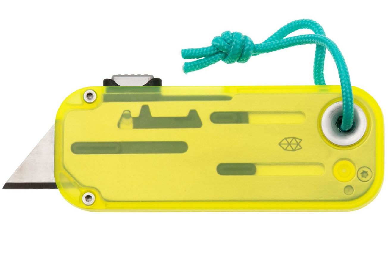 The James Brand The Palmer Clear, Electric Green, Turquoise Lanyard KN126212-00 utility mes