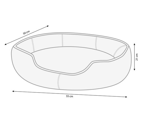 Nobby Komfortbett Anda, oval, rot