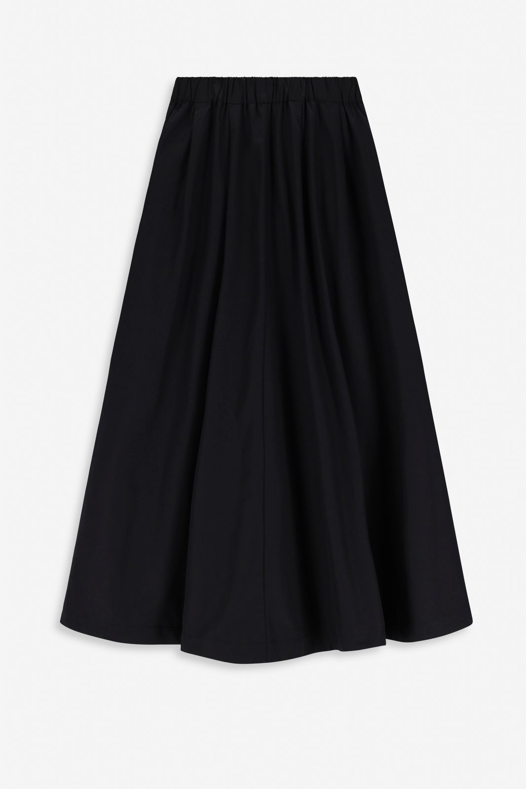 Zwarte wijde maxi rok