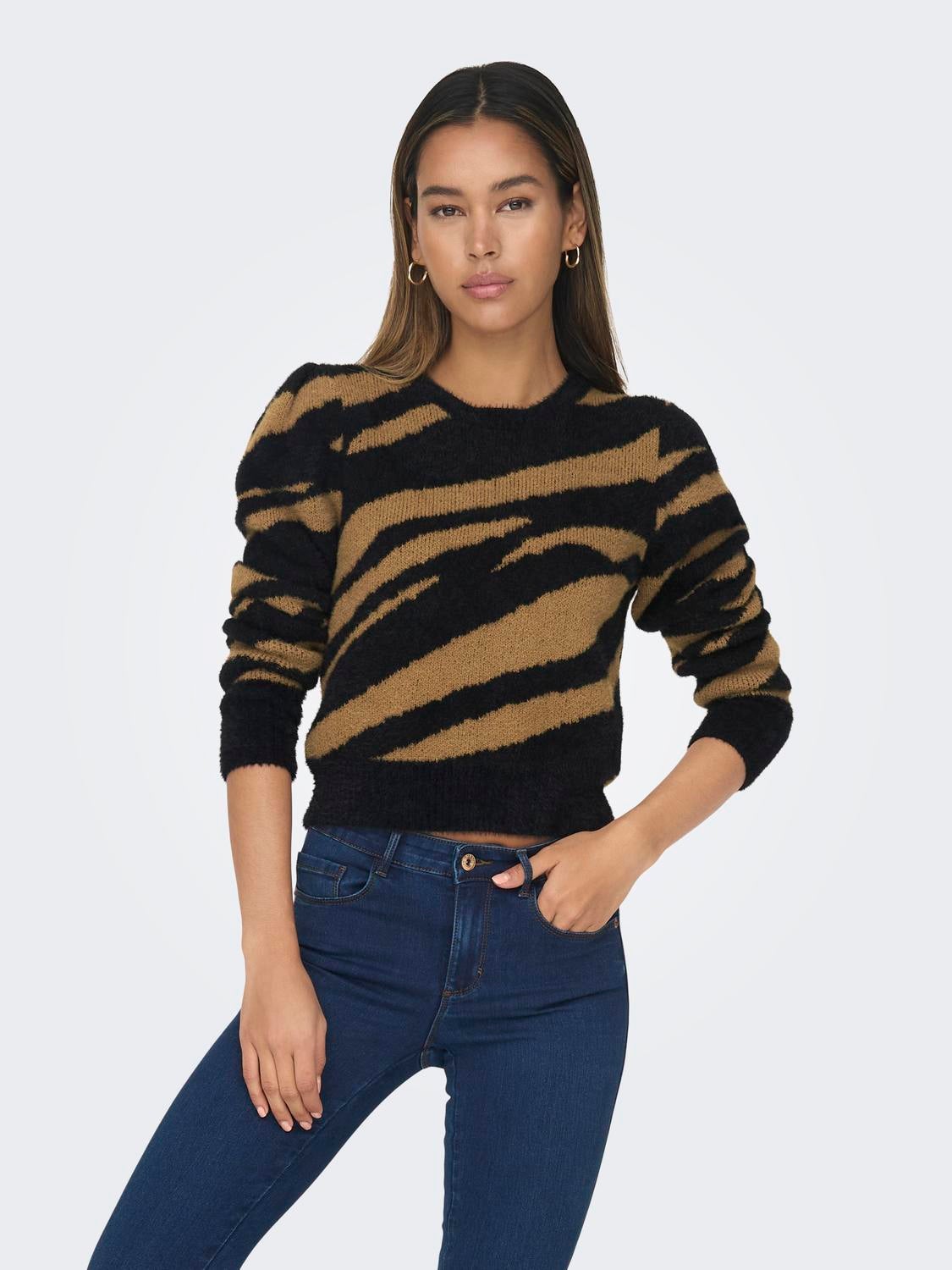 ONLELLA Strickpullover Black