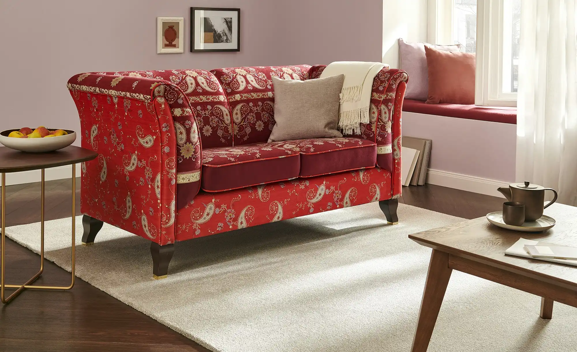 bassetti by SCHRÖNO Sofa Velours Ferrara