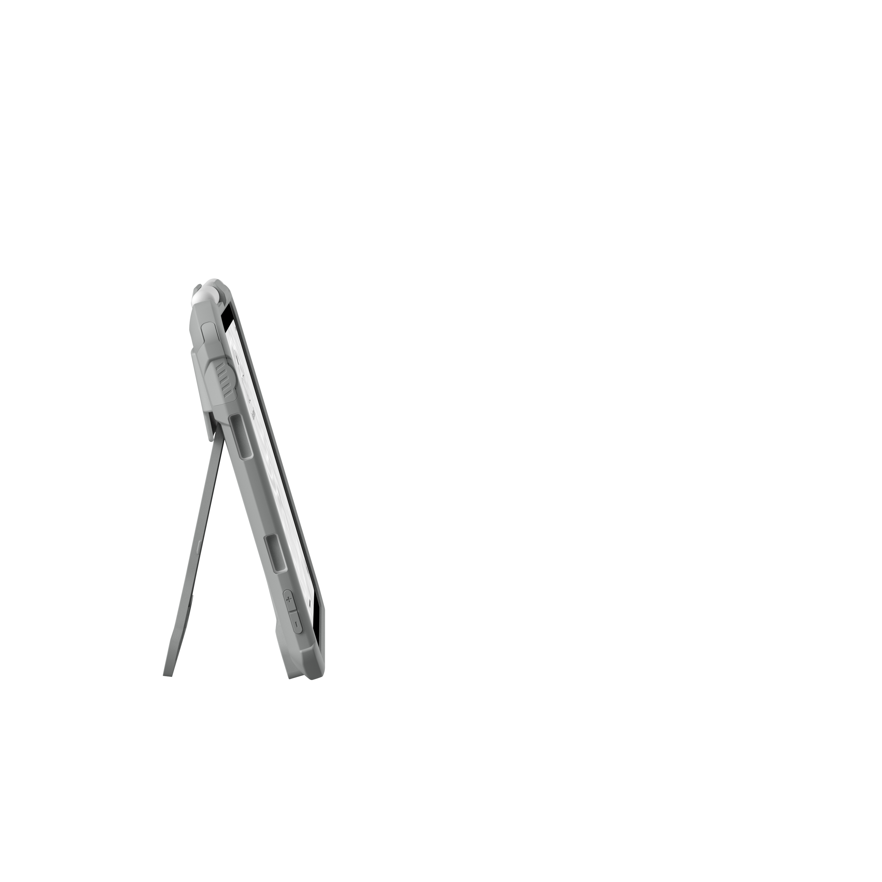 iPad Mini 7 (2024) / Mini 6 (2021) Outdoor Schutz Hülle Back Cover Scout   Kickstand   Apple Pencil Halterung (124013BH4130) - Weiss