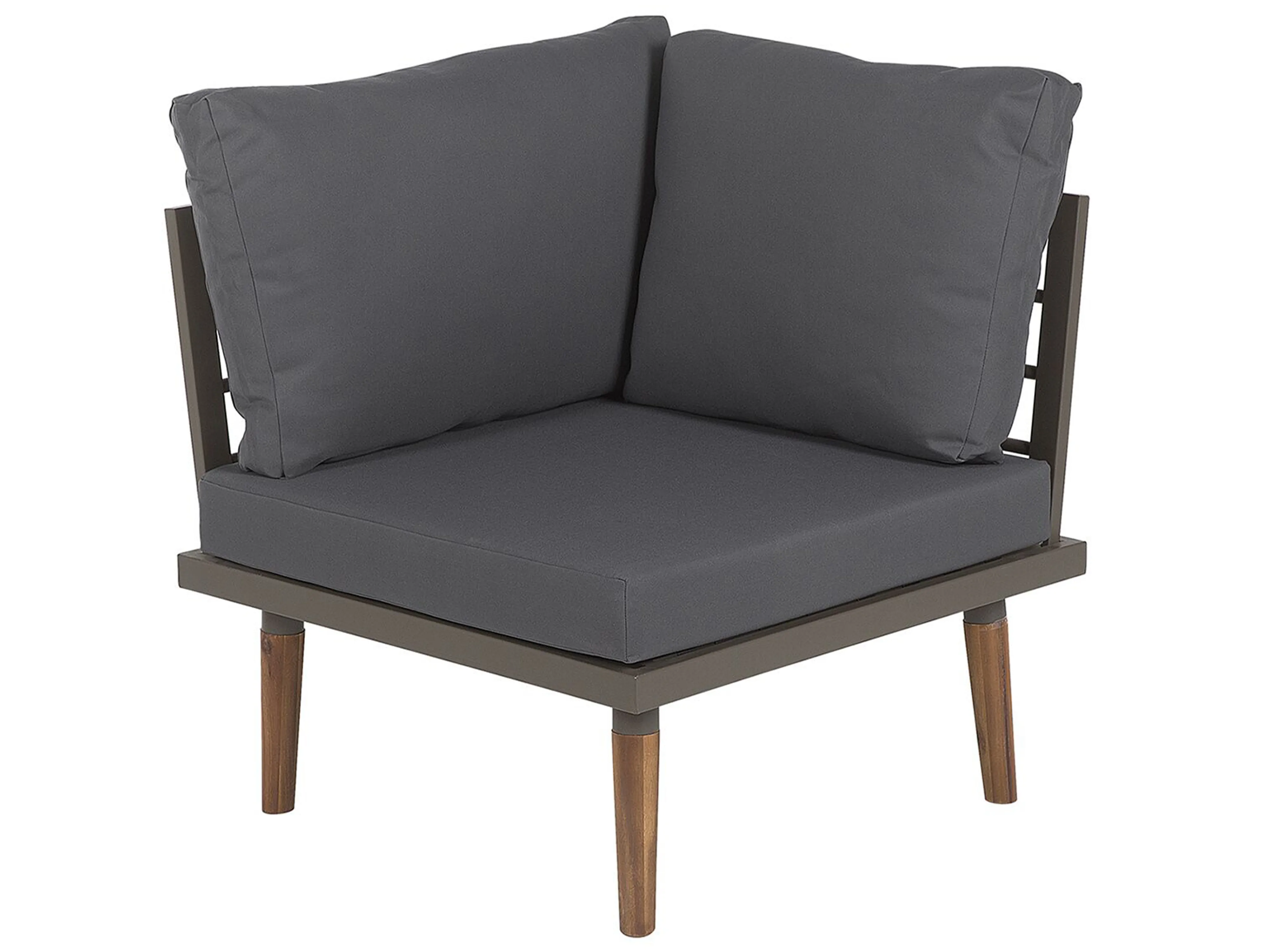 Tuin hoekloungeset met tafel 5-zits CORATO Acaciahout Grijs