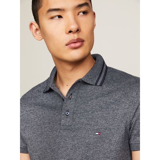 Tommy Hilfiger Pretwist Mouline Polo, Desert Sky, L