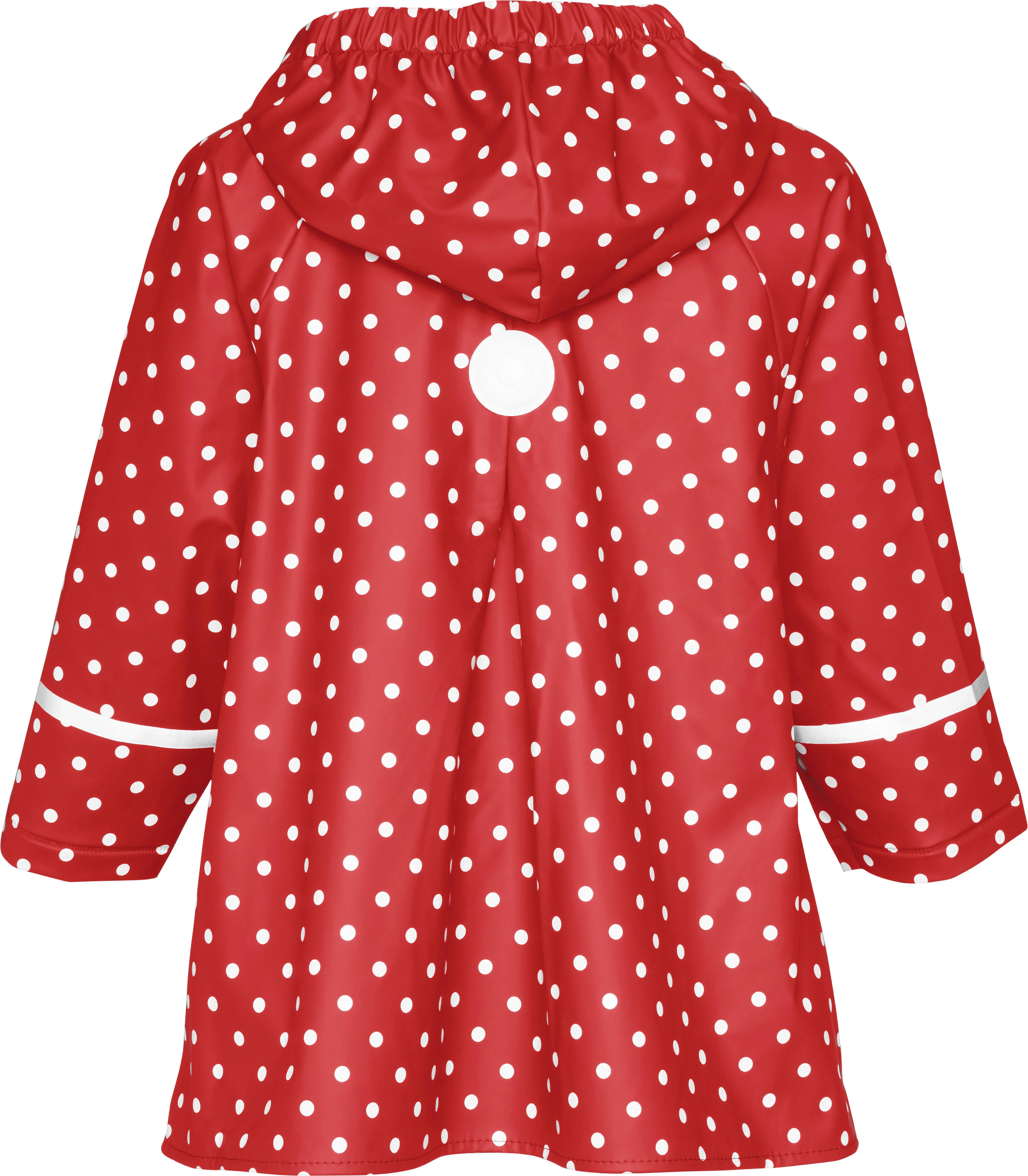 Playshoes regenjas Dots met stippen rood/wit