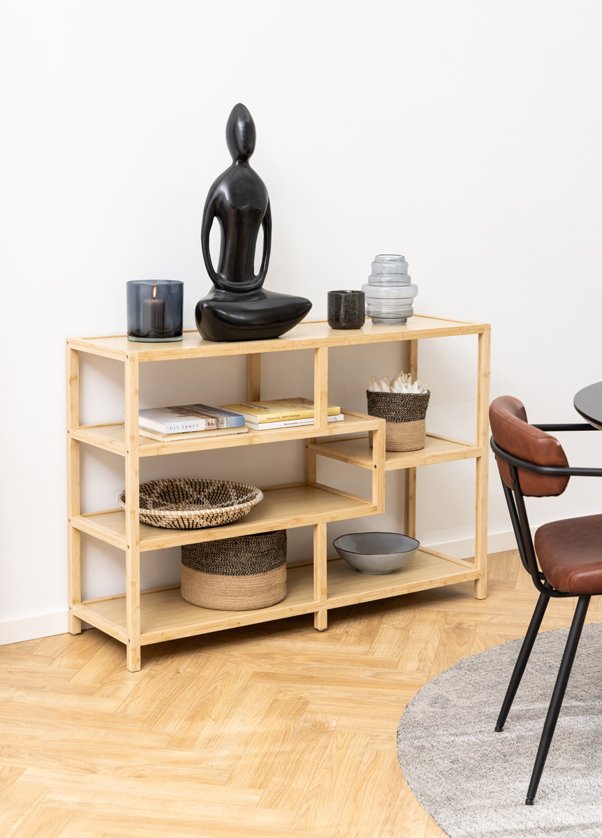 Boekenkast Moos bamboe Naturel