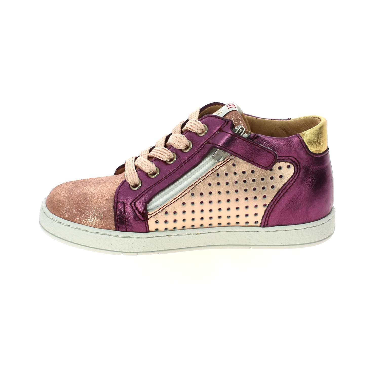Boots et bottines fille POM D'API MOUSSE ZIP CLAY