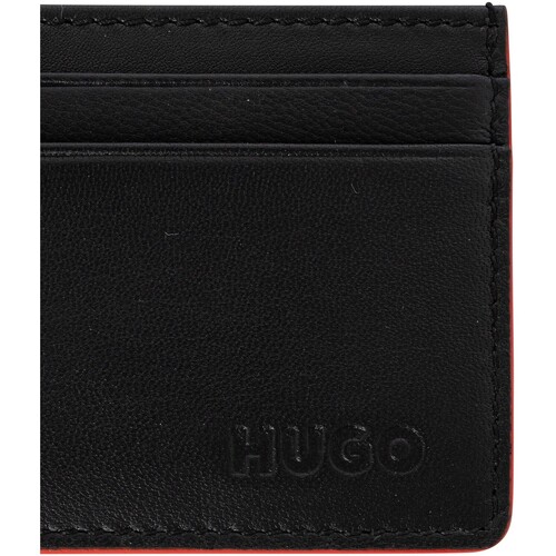 BOSS - Cartera De Piel Con Tarjeta De Metro Negro
