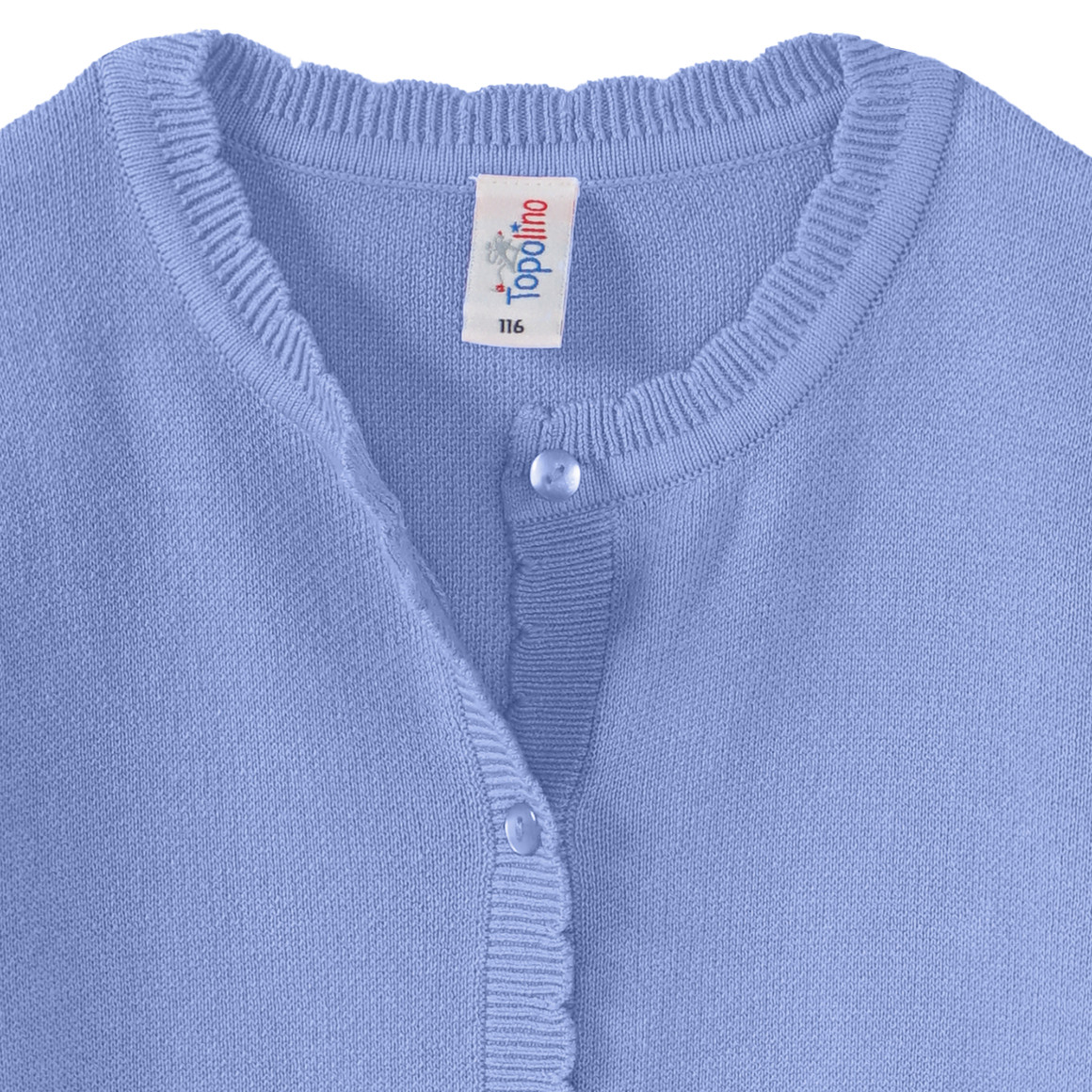 Topolino Mädchen Cardigan mit Knopfleiste hellblau