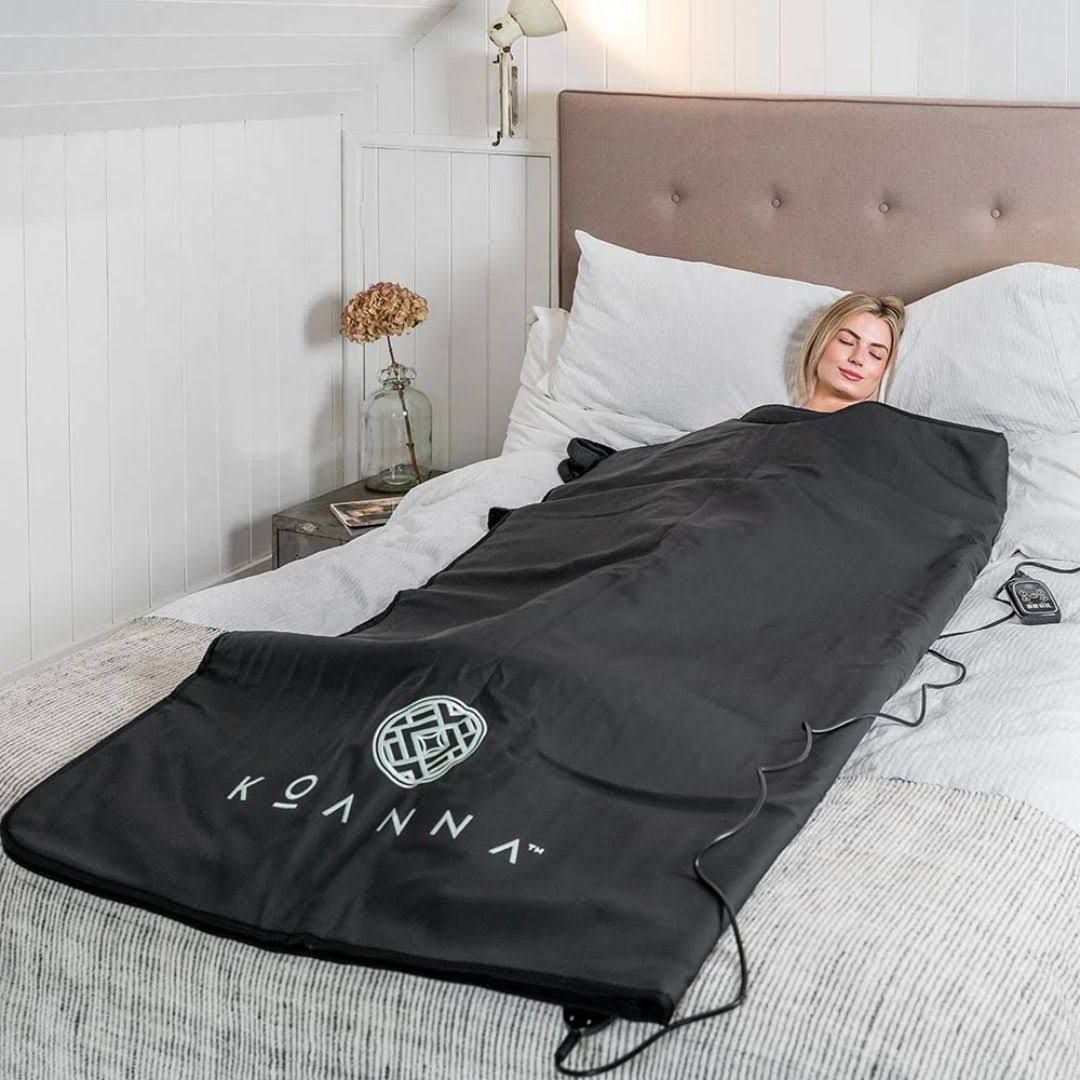 KOANNA Infrarot Saunadecke Gratis 2x Kissen-Handtücher + Stirnband