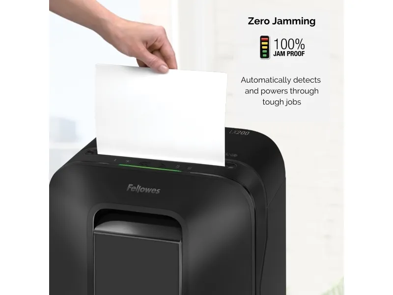 Makulator Fellowes Powershred® LX200 Mini-cut 4x12 mm til 12 ark (P-4)