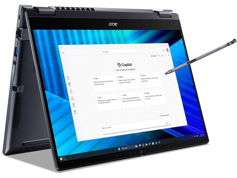 Acer Notebook TravelMate P4 Spin, 16 GB (TMP414RN-55-TCO-55 Ausdauernder und robuster 14