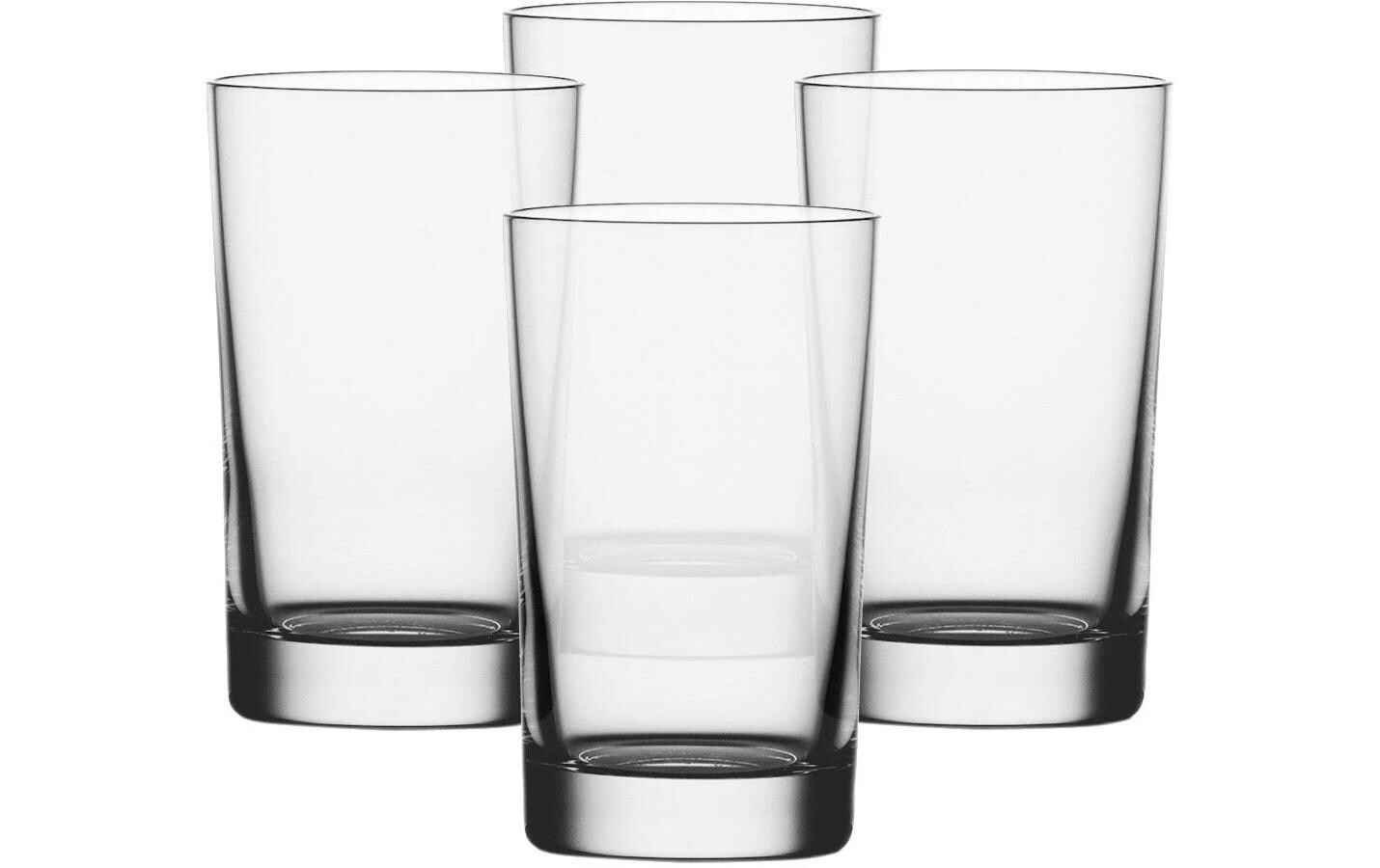 Trinkglas 285 ml, 4 Stück, TransparentSoftdrink-Set aus Kristallglas