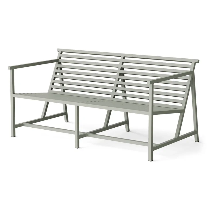NINE - 19 Outdoors Lounge Gartenbank 145 x 70 cm, grau (RAL 120 70 05)