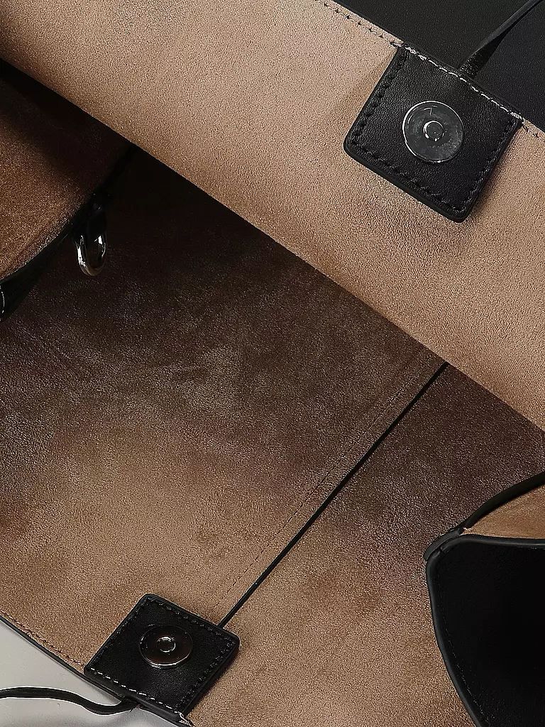 MARC O'POLO Ledertasche - Shopper Large schwarz